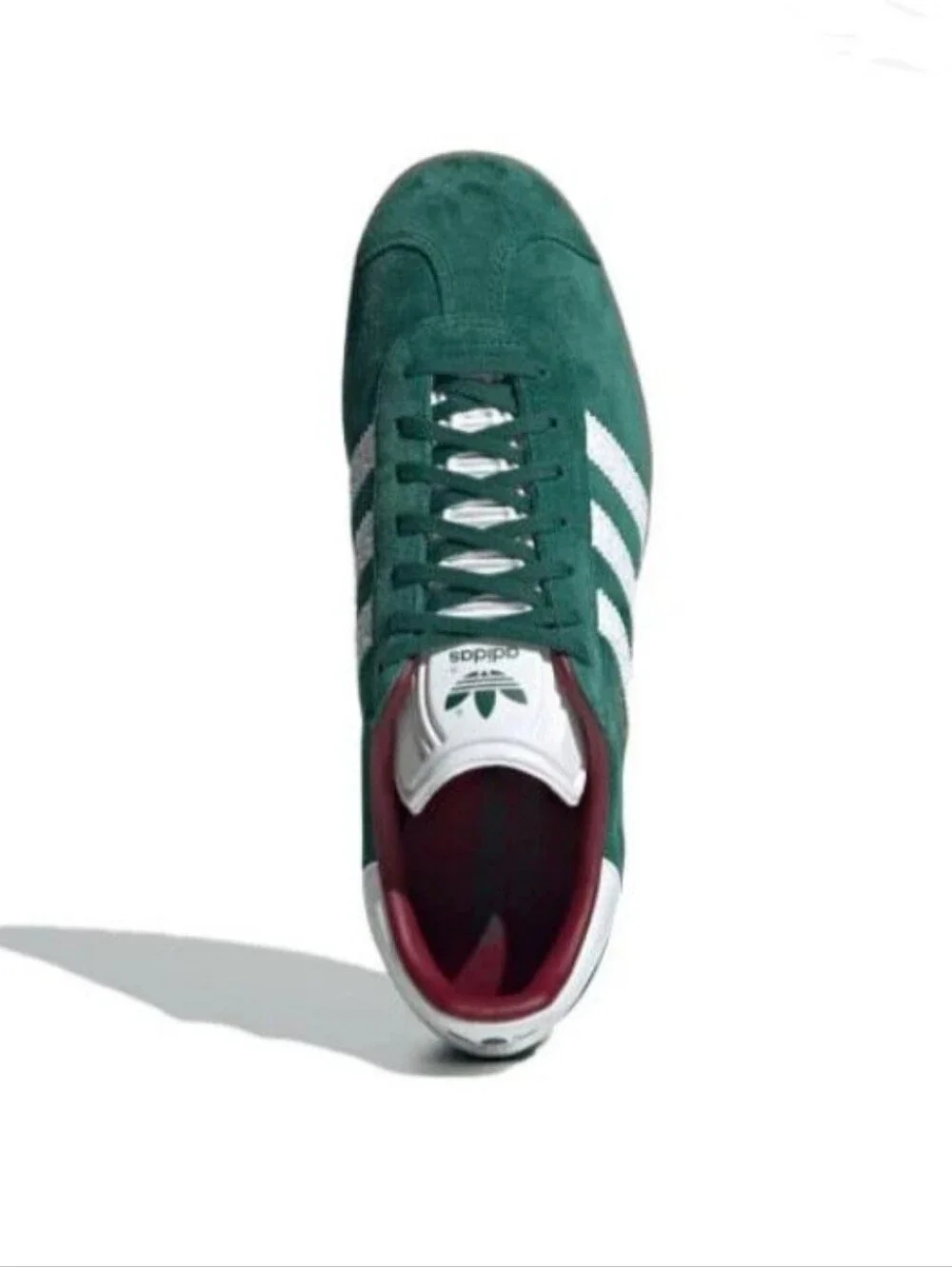 adidas Gazelle Collegiate Green Burgundy Sneakers
